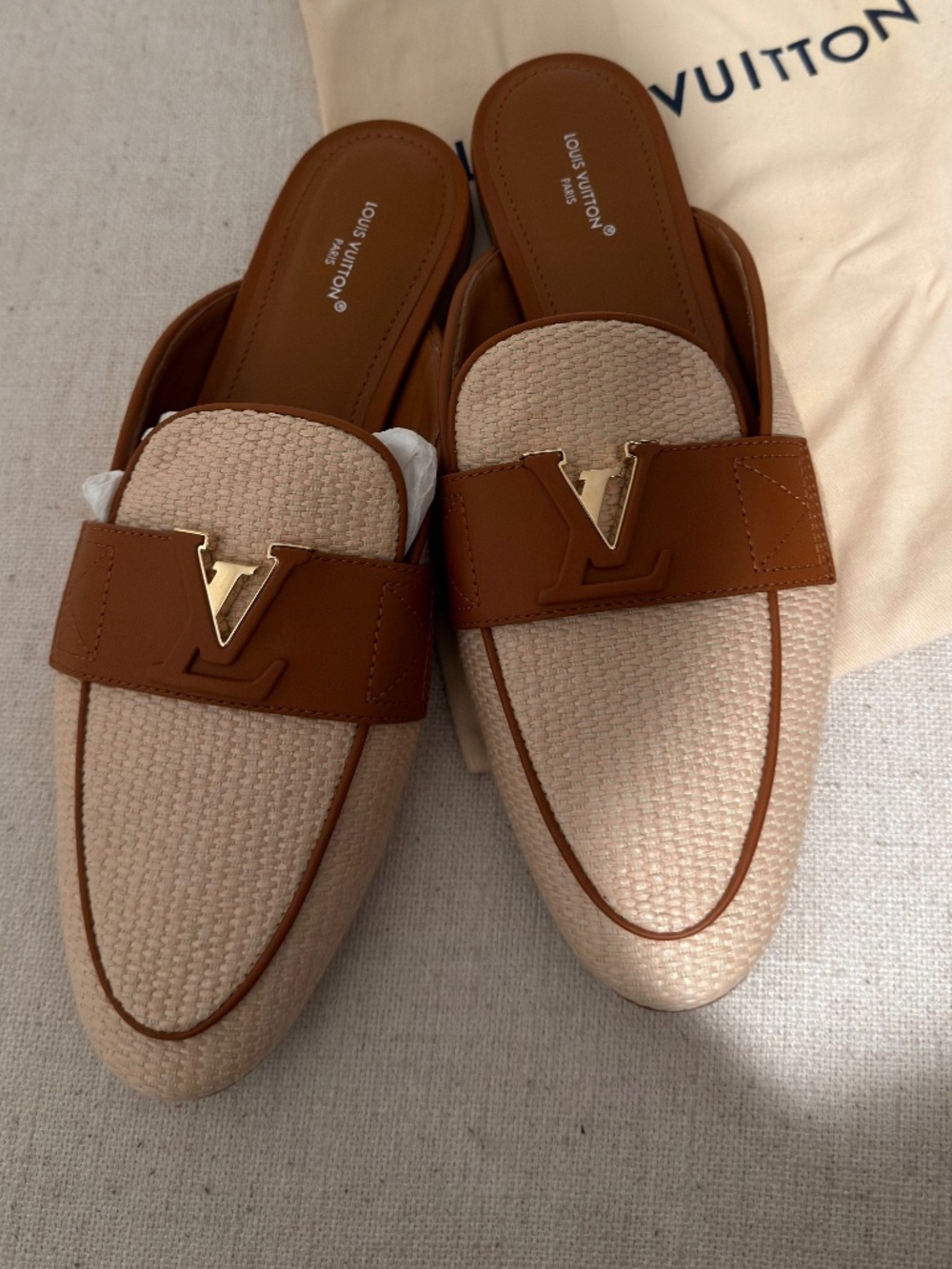 Louis Vuitton open back loafer
